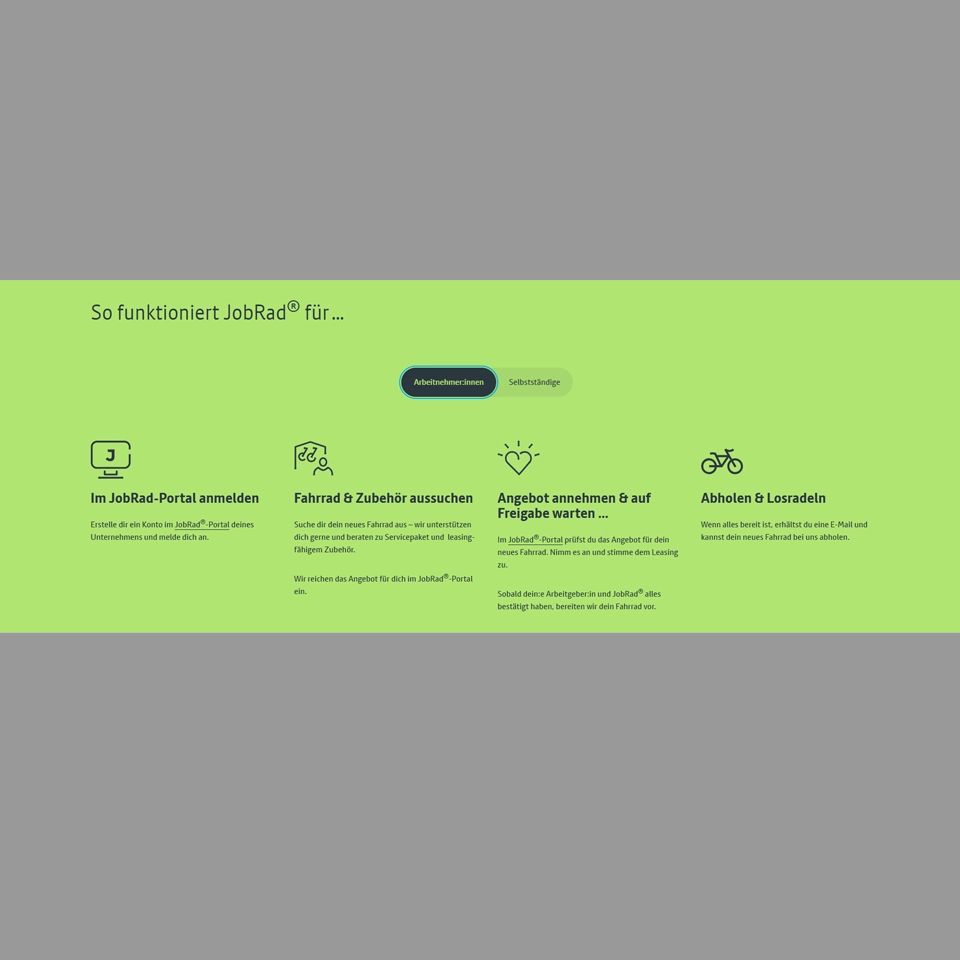 So funktioniert JobRad iframe2 Screenshot | JobRad Werkzeugkasten